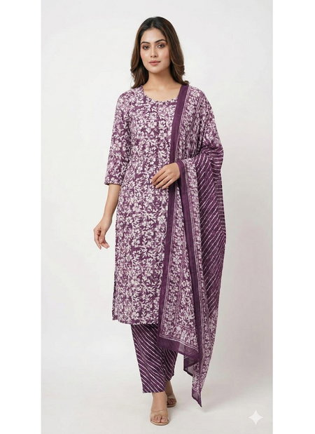 JP Cotton Printed Kurti With Bottom Dupatta Bulk Orders In India